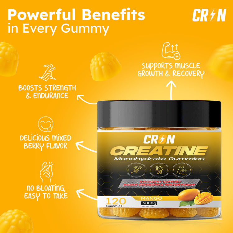 Mango Power Creatine Monohydrate Gummies