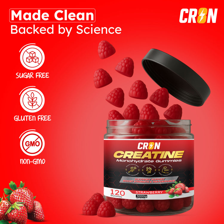 Strawberry Surge Creatine Monohydrate Gummies