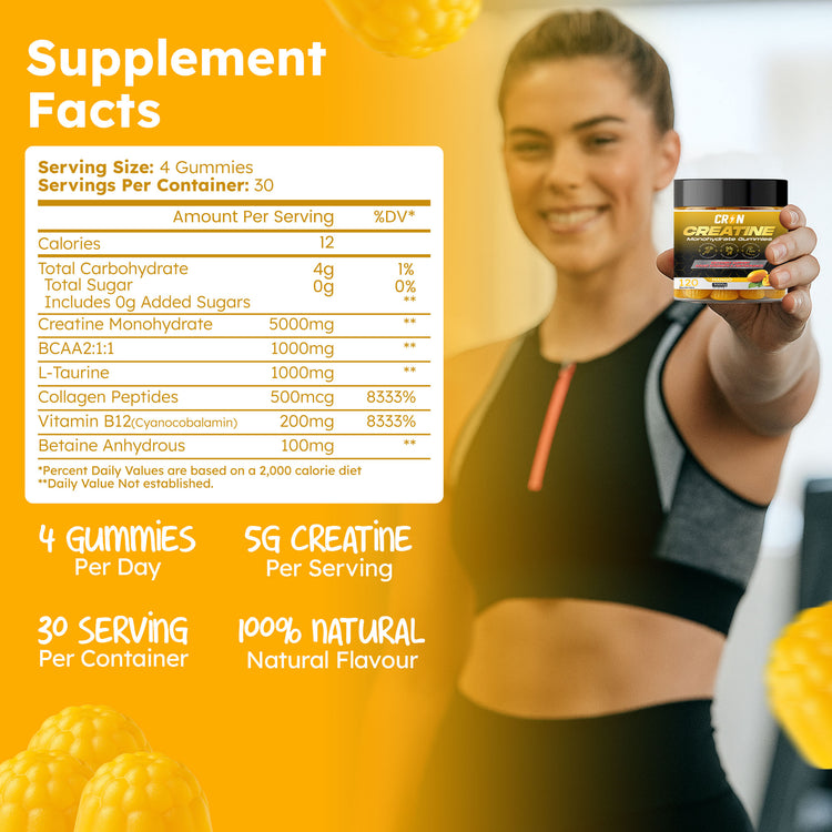 Mango Power Creatine Monohydrate Gummies